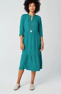 seamed-waist a-line dress