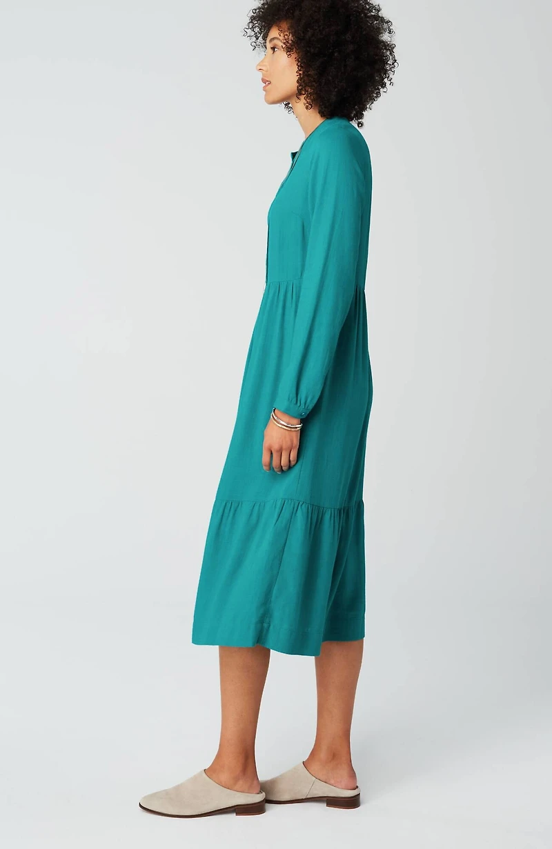 seamed-waist a-line dress