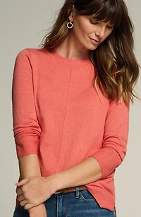 tweed pintucked pullover sweater