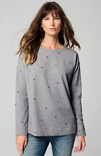 more love embroidered sweatshirt
