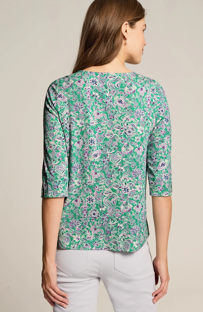 wearever ballet-sleeve crew-neck top