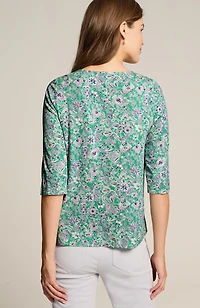 wearever ballet-sleeve crew-neck top