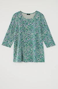 wearever ballet-sleeve crew-neck top