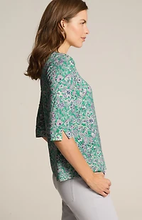 wearever ballet-sleeve crew-neck top