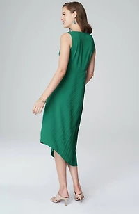 wearever asymmetrical pleated dress