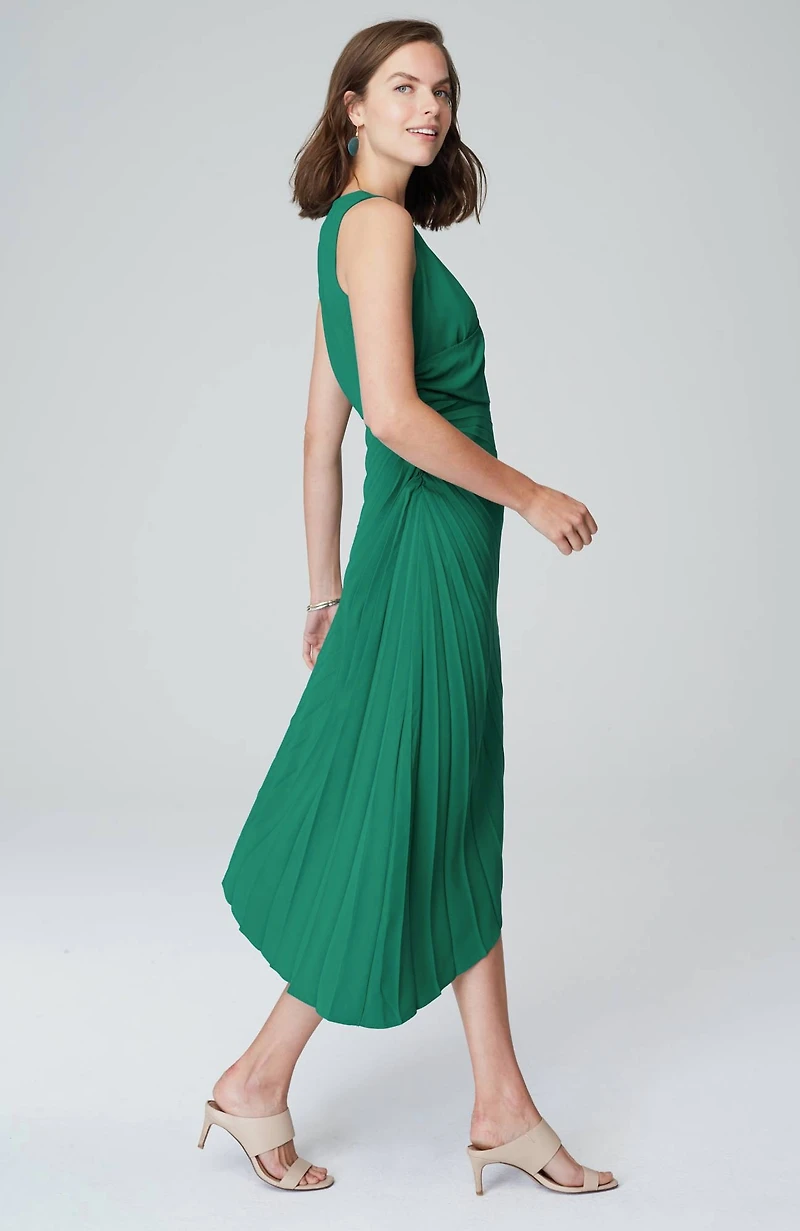 wearever asymmetrical pleated dress