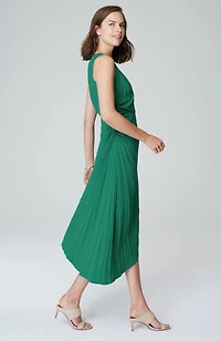 wearever asymmetrical pleated dress