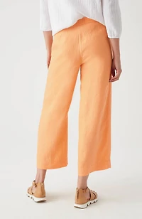 easy linen wide-leg crops