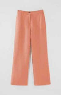 easy linen wide-leg crops