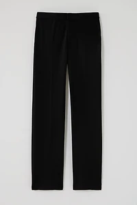 wearever polished-knit wide-leg trousers