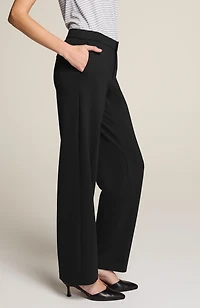 wearever polished-knit wide-leg trousers