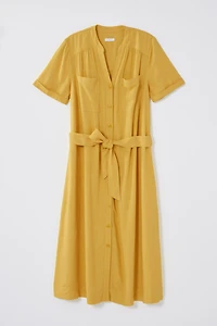 patch-pocket shirtdress