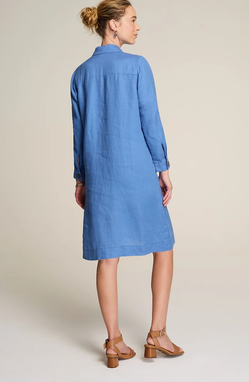linen popover shirtdress