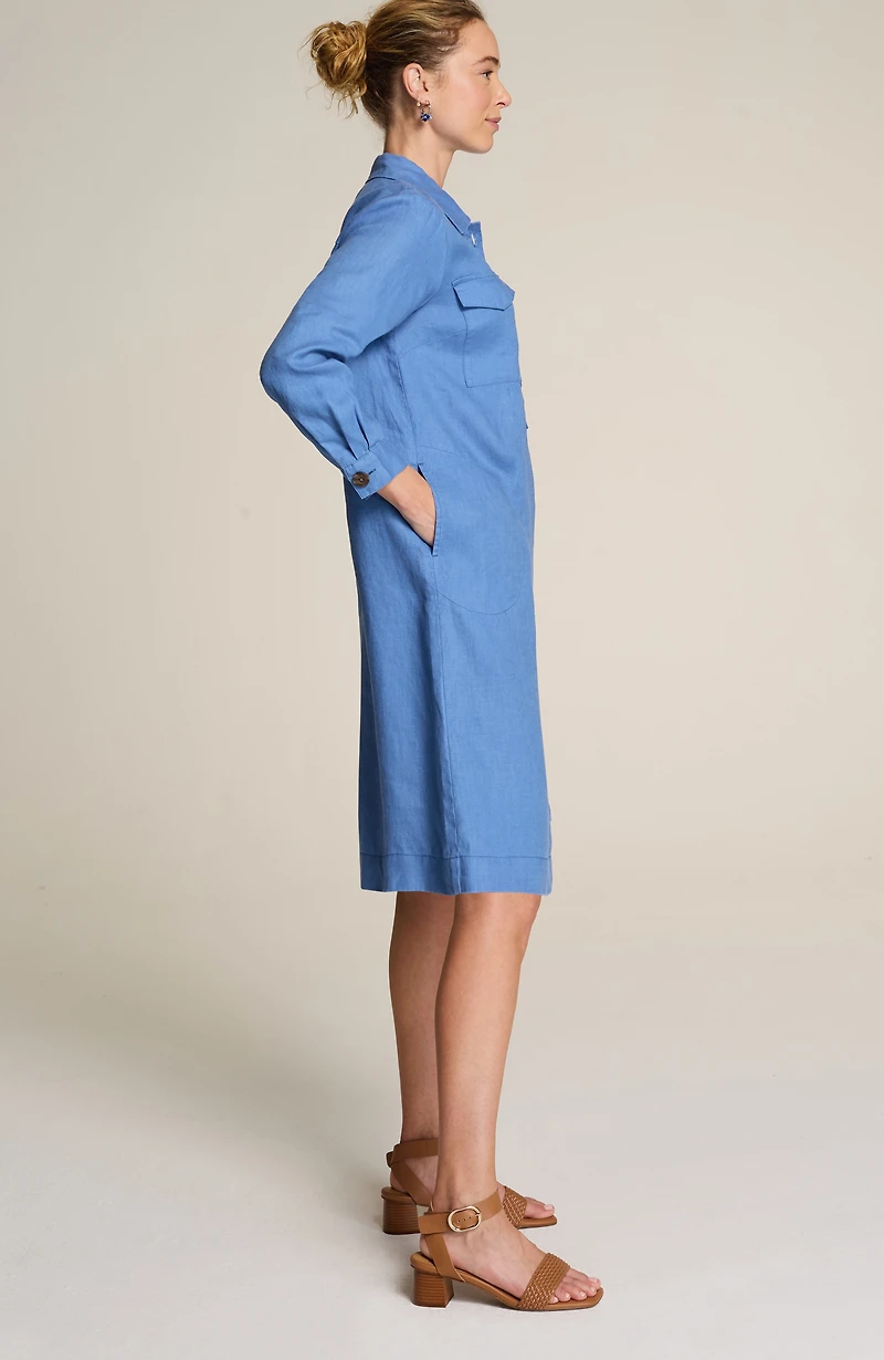 linen popover shirtdress