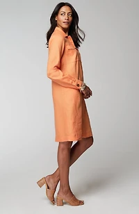 linen popover shirtdress