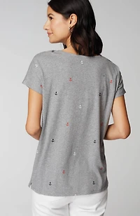 relaxed dolman-sleeve tee