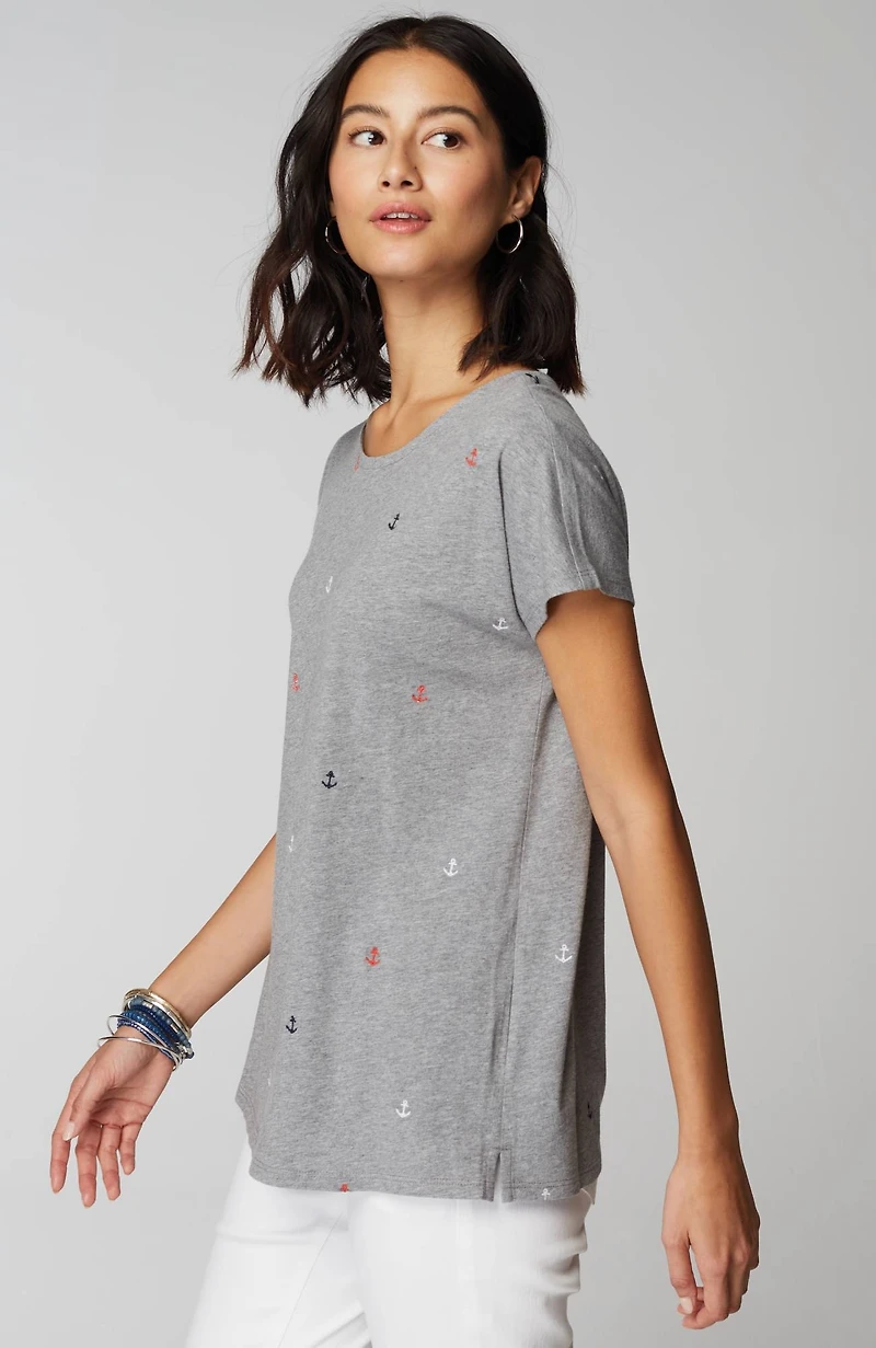 relaxed dolman-sleeve tee