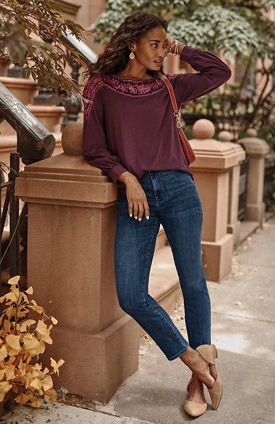 curvy-fit slim-leg jeans