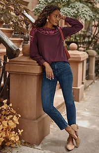 curvy-fit slim-leg jeans