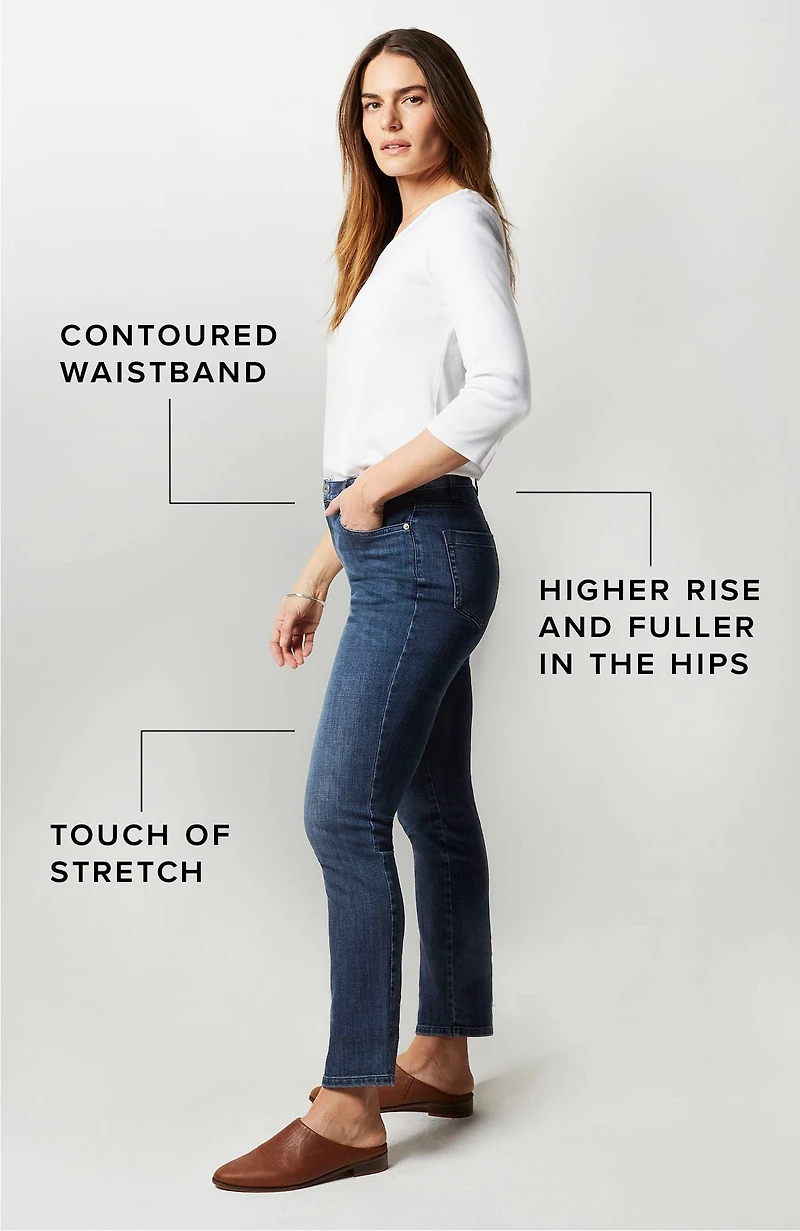 curvy-fit slim-leg jeans