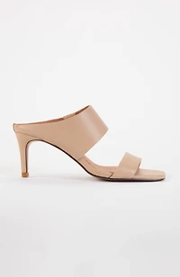 clara double-strap heels