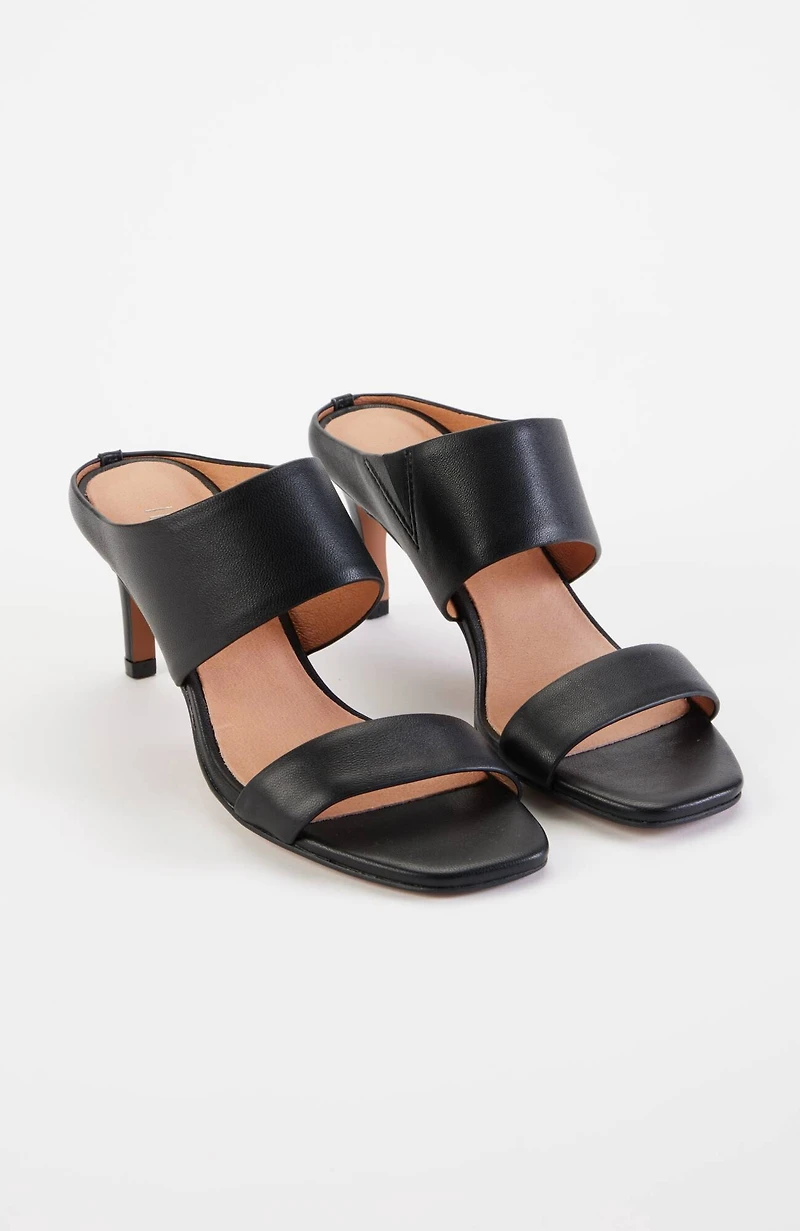 clara double-strap heels