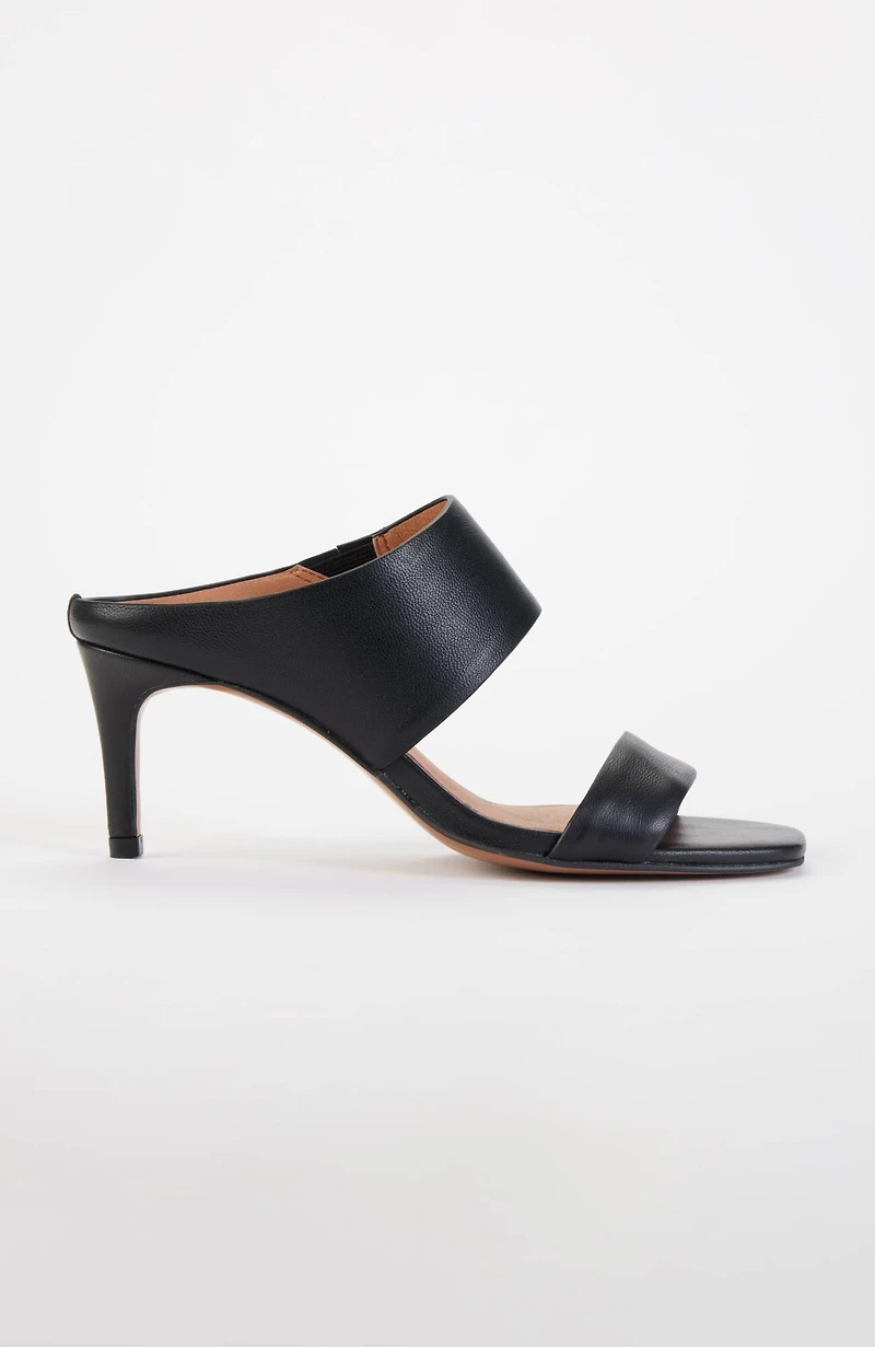 clara double-strap heels