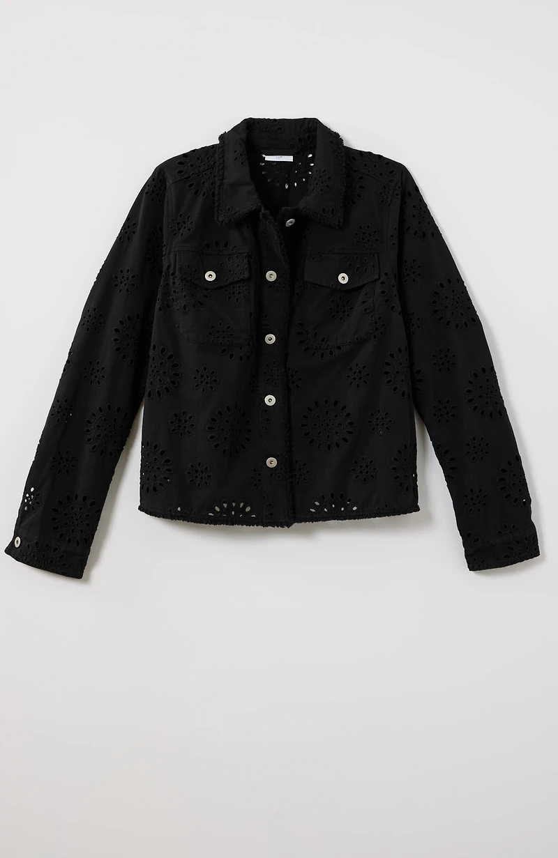 embroidered eyelet jacket