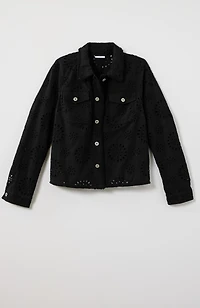 embroidered eyelet jacket