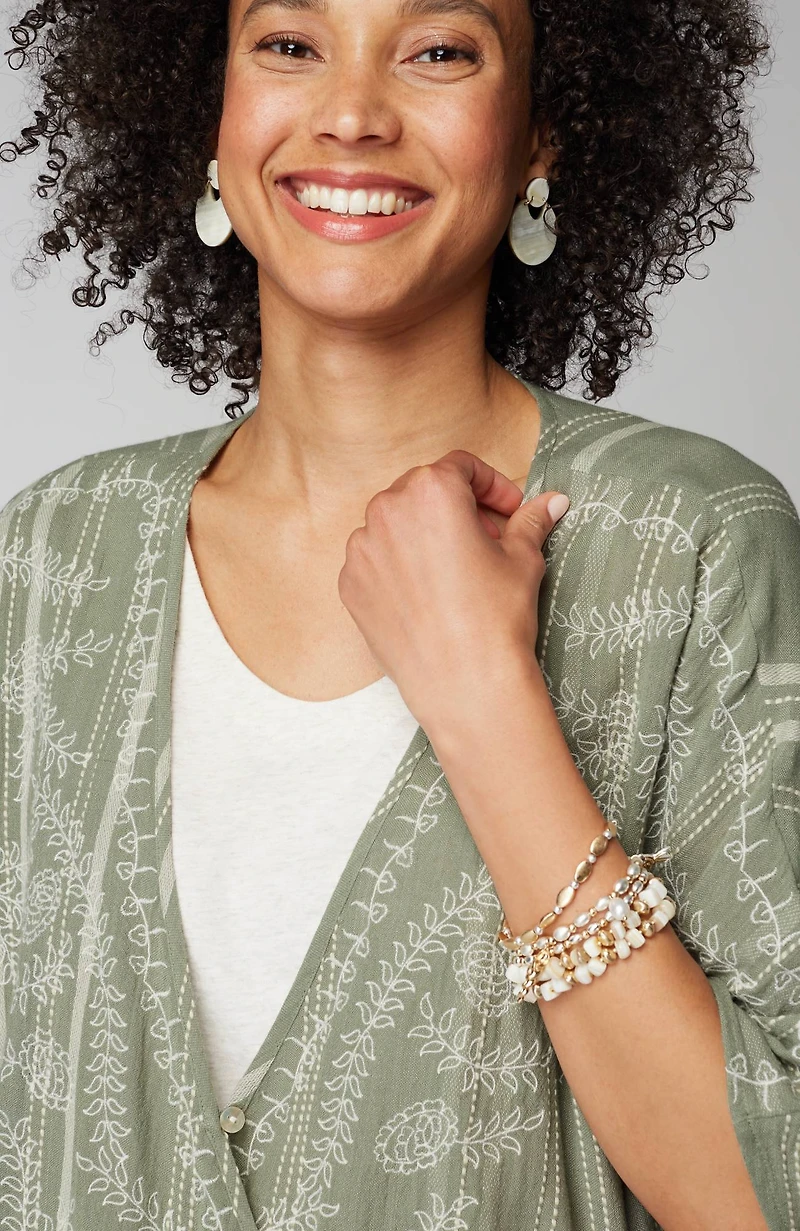 twisted-front poncho