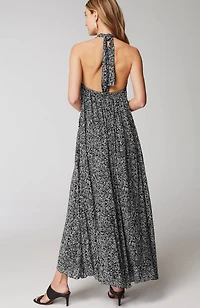 twisted-halter dress