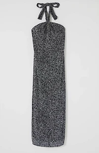 twisted-halter dress