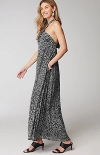 twisted-halter dress