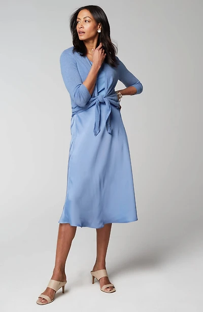 wearever satin a-line skirt