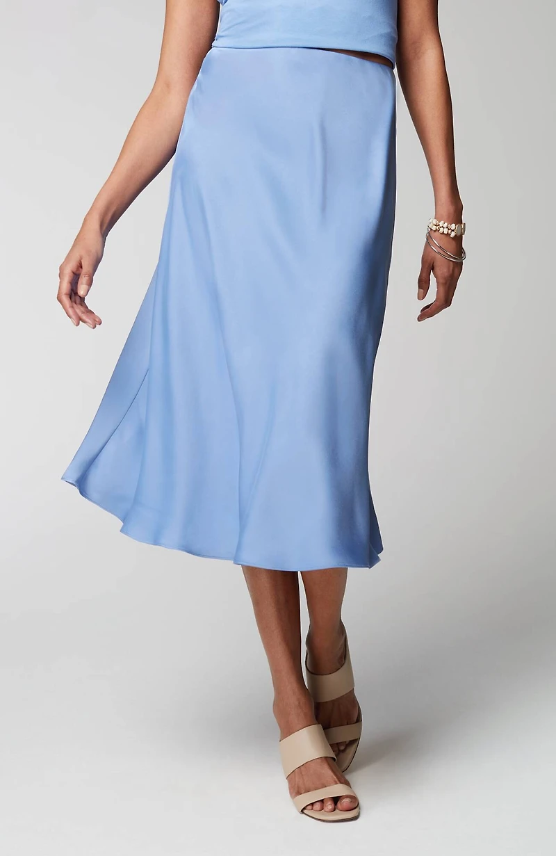 wearever satin a-line skirt