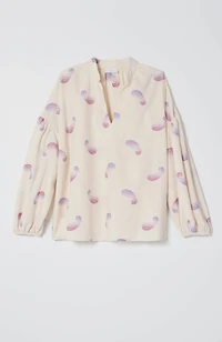 oversized split-neck top