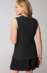 wearever textured sleeveless sweater