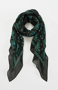 lightweight pleated scarf