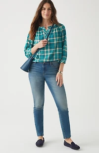 cotton voile pullover top