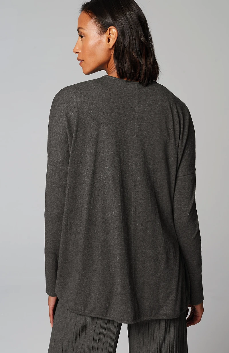 pure jill twist-front top
