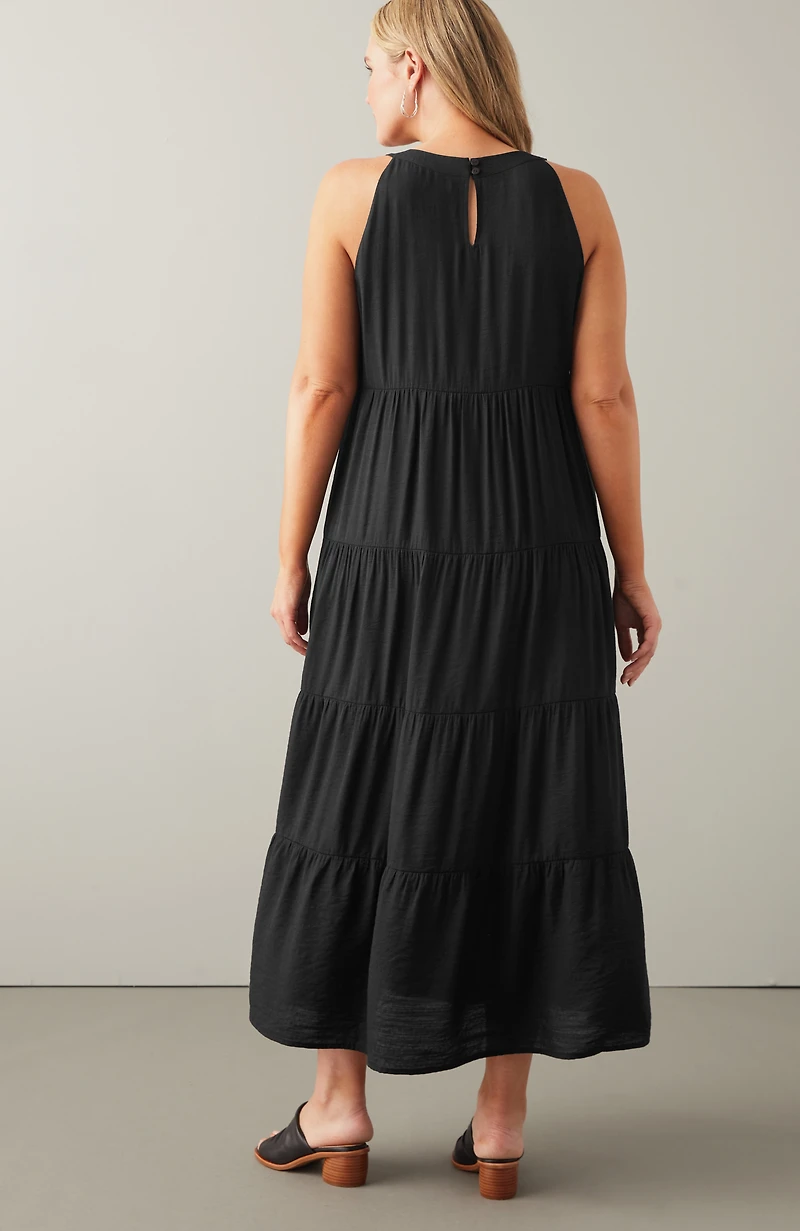 tiered maxi dress