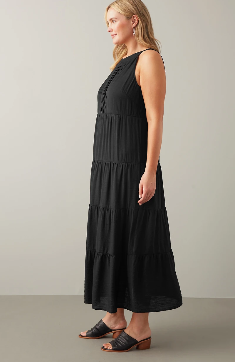 tiered maxi dress