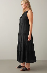 tiered maxi dress