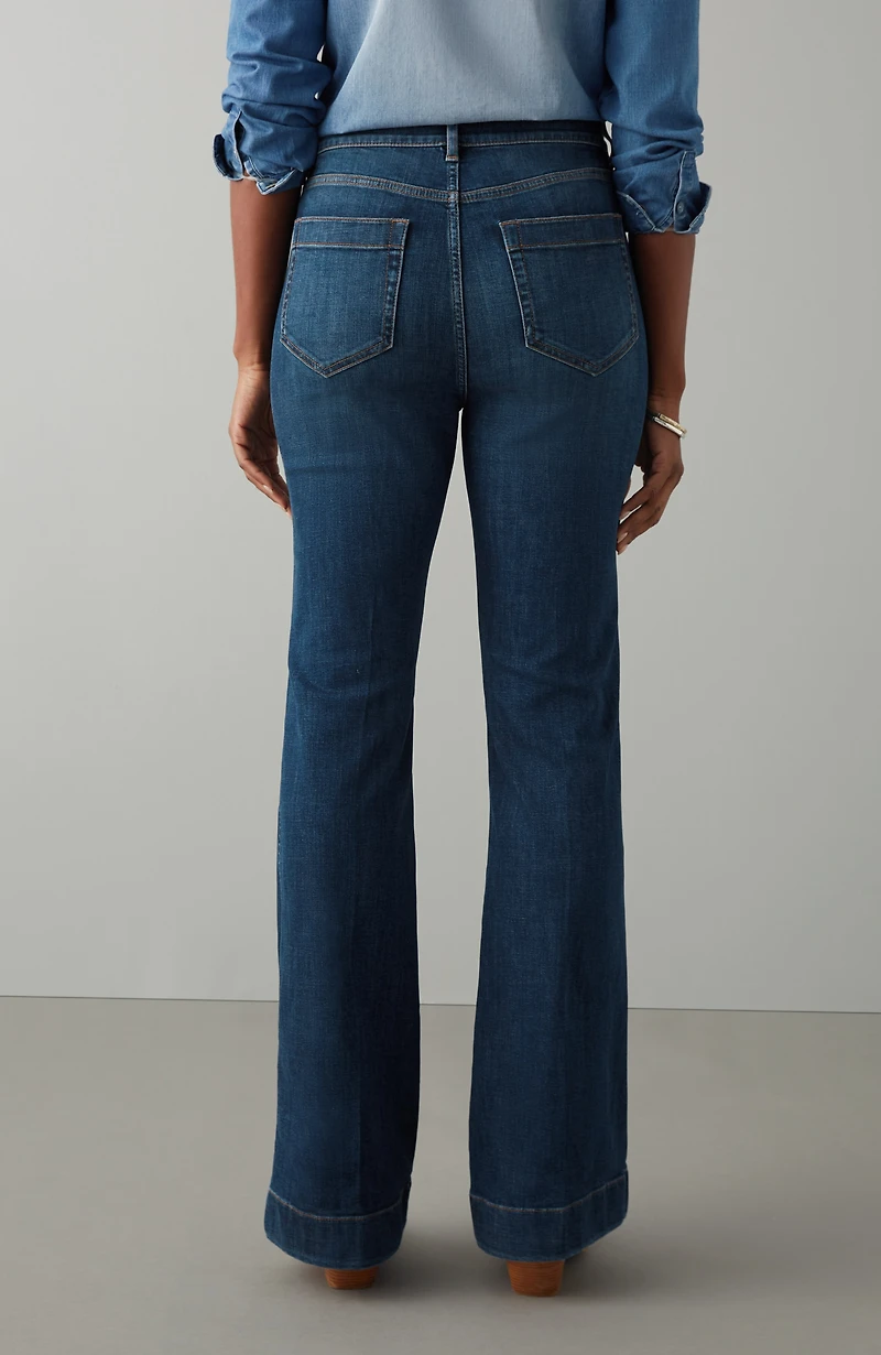 curvy-fit flare jeans
