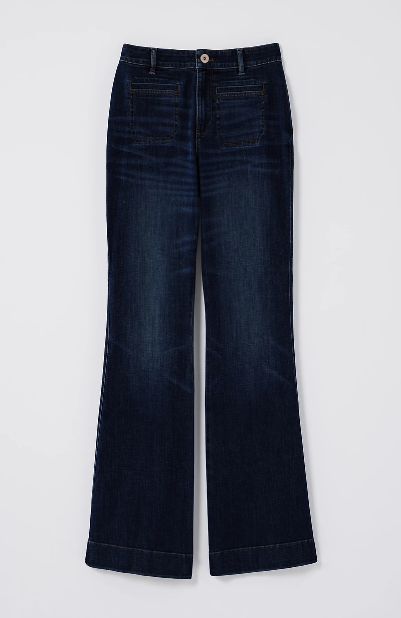 curvy-fit flare jeans