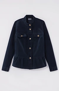 corduroy peplum jacket