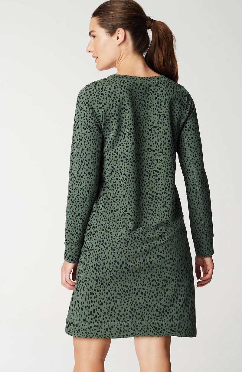 fit elevate terry seamed dress