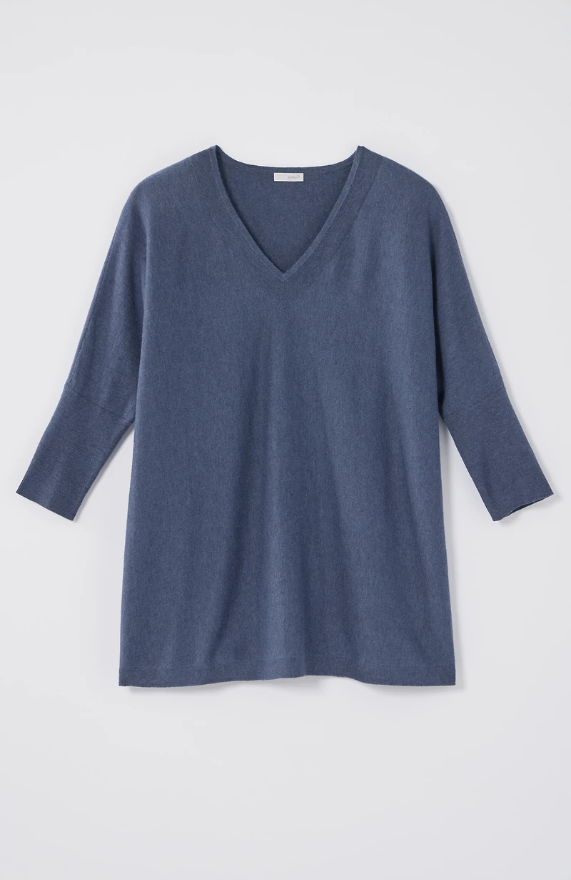 pure jill oversized v-neck sweater