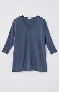 pure jill oversized v-neck sweater