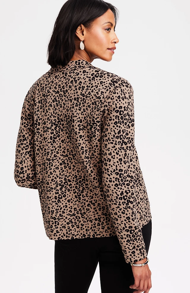 double-knit sweater-jacket